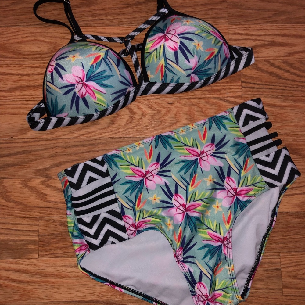 Brand new high waisted cage bikini